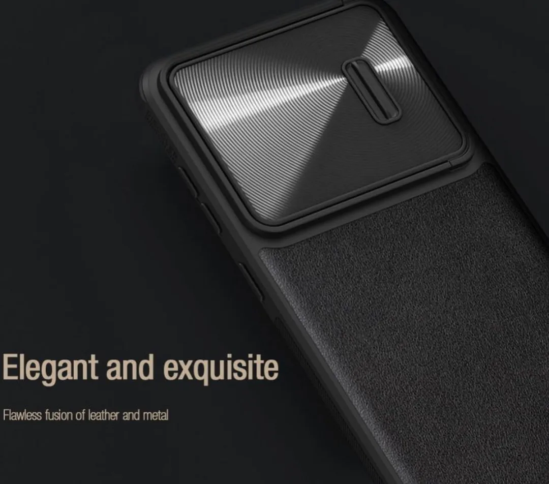 Nillkin Leather CamShield Hoesje - Samsung Galaxy S23+ - Zwart