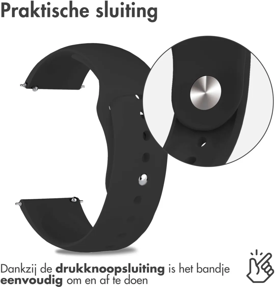 Imoshion Siliconen Sportband 22mm - Zwart