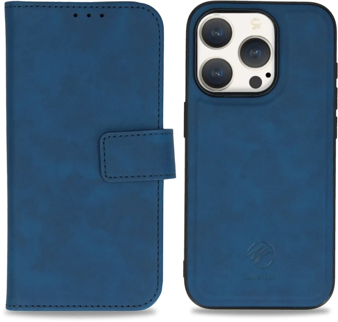 Imoshion Hoesje iPhone 15 Pro - Blauw - 2-in-1 Bookcase