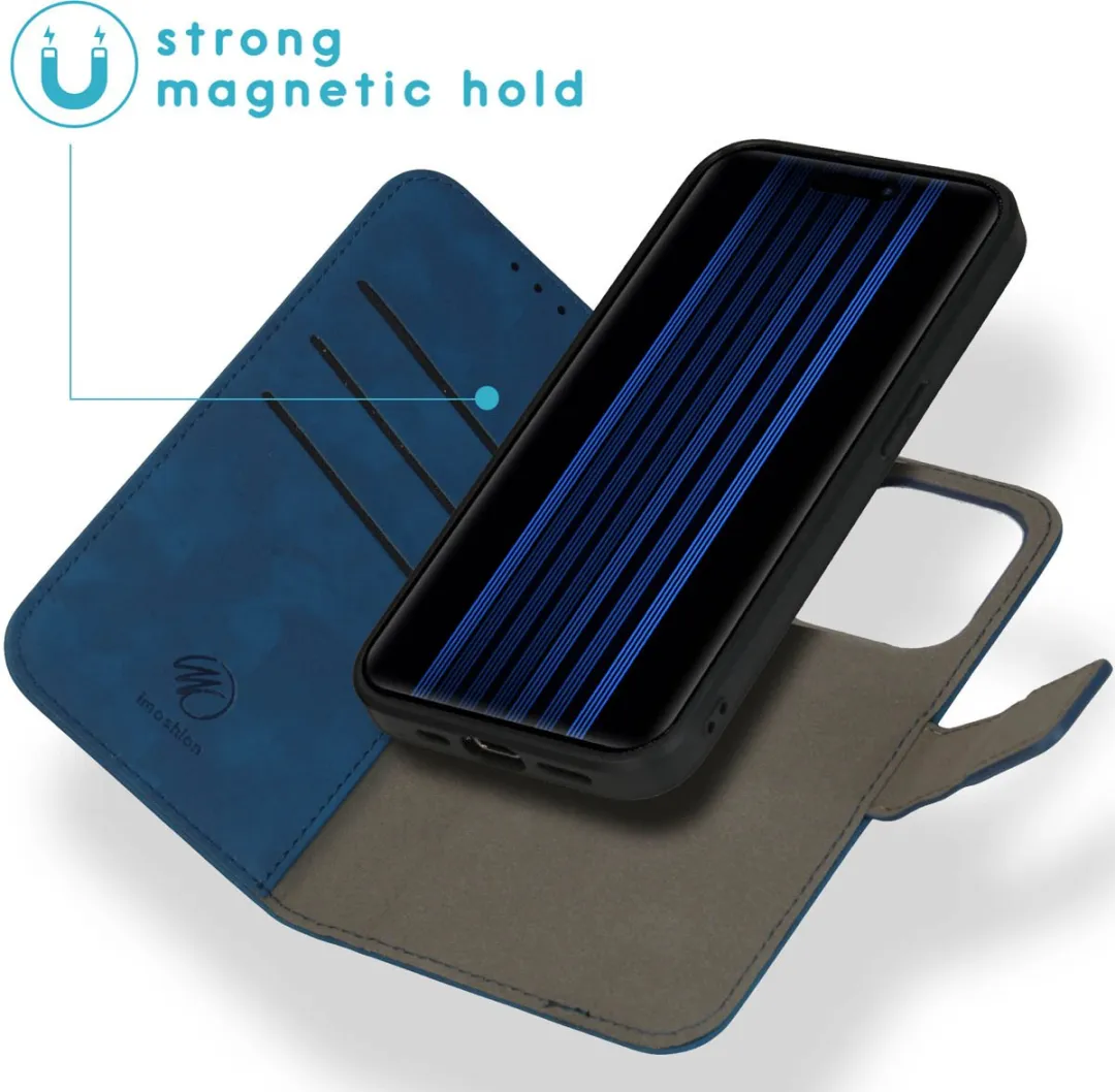Imoshion Hoesje iPhone 15 Pro - Blauw - 2-in-1 Bookcase