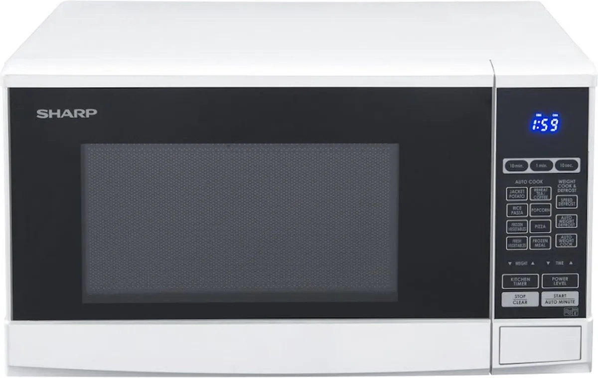Sharp R270W Magnetron 20L 800W - Wit - afbeelding 6 van 6
