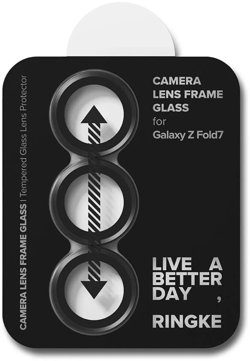 Ringke Camera Lens Frame Glas Zwart - 2 Stuks - afbeelding 6 van 6