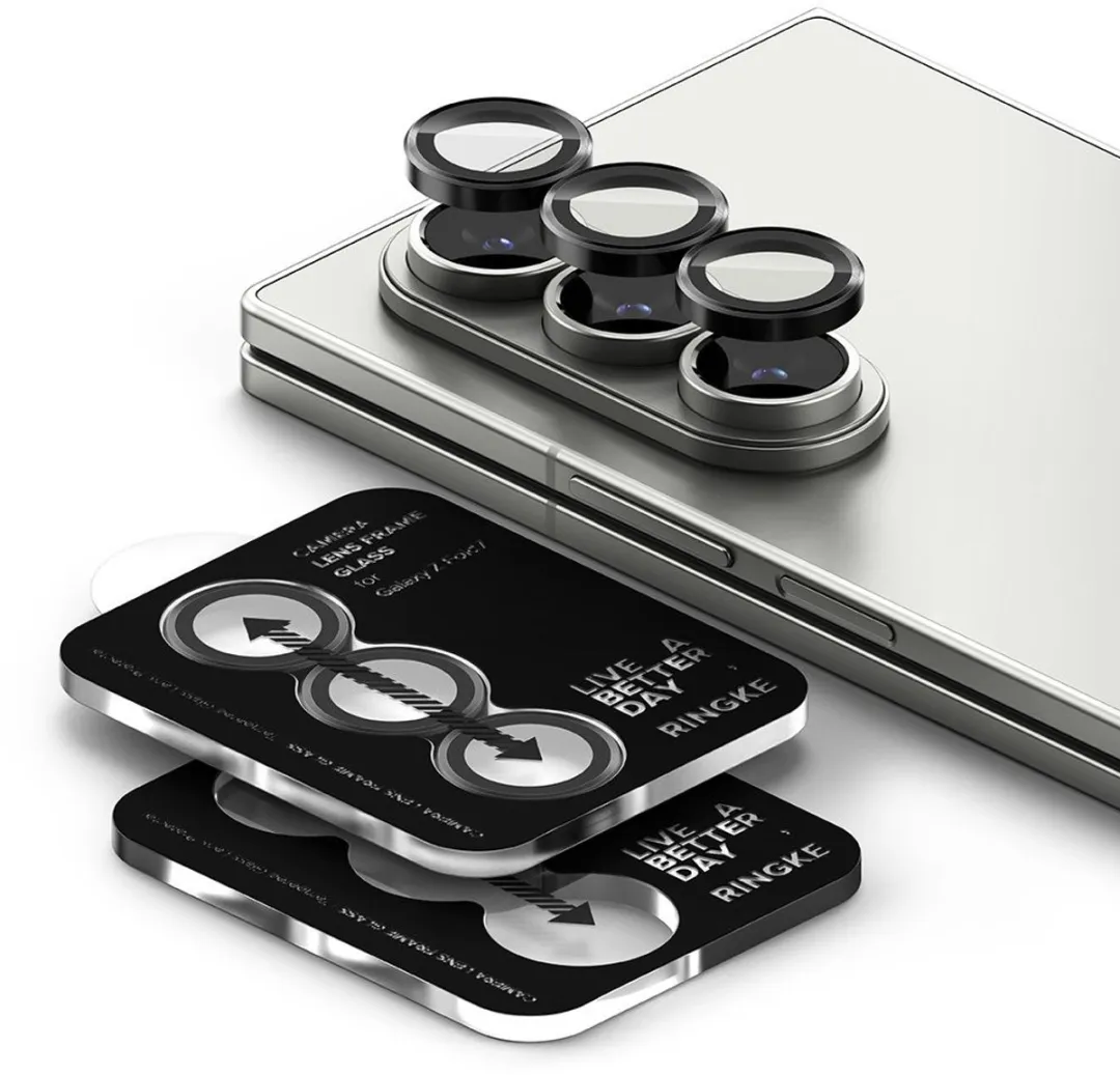 Ringke Camera Lens Frame Glas Zwart