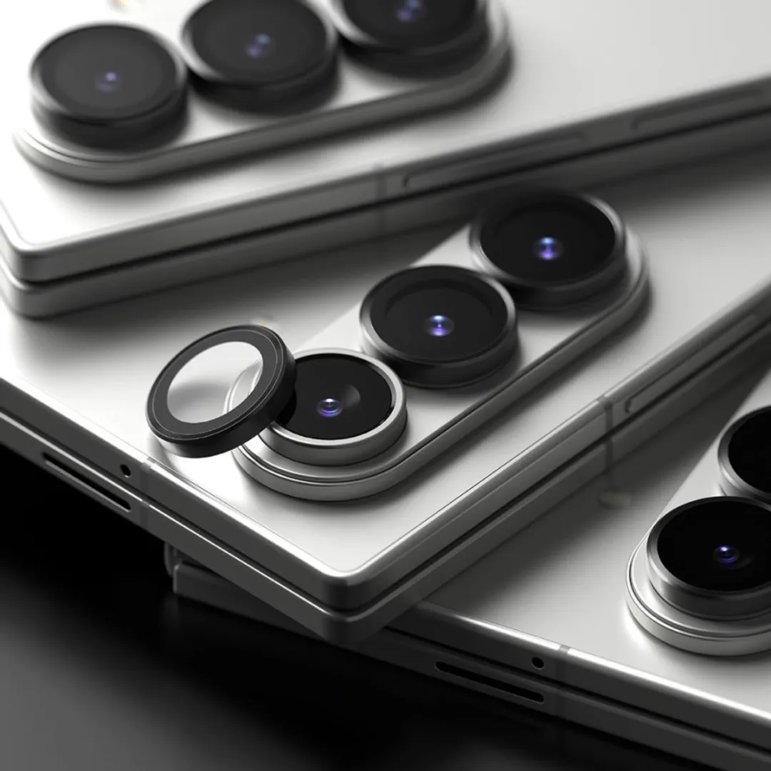 Ringke Camera Lens Frame Glas Zwart - 2 Stuks