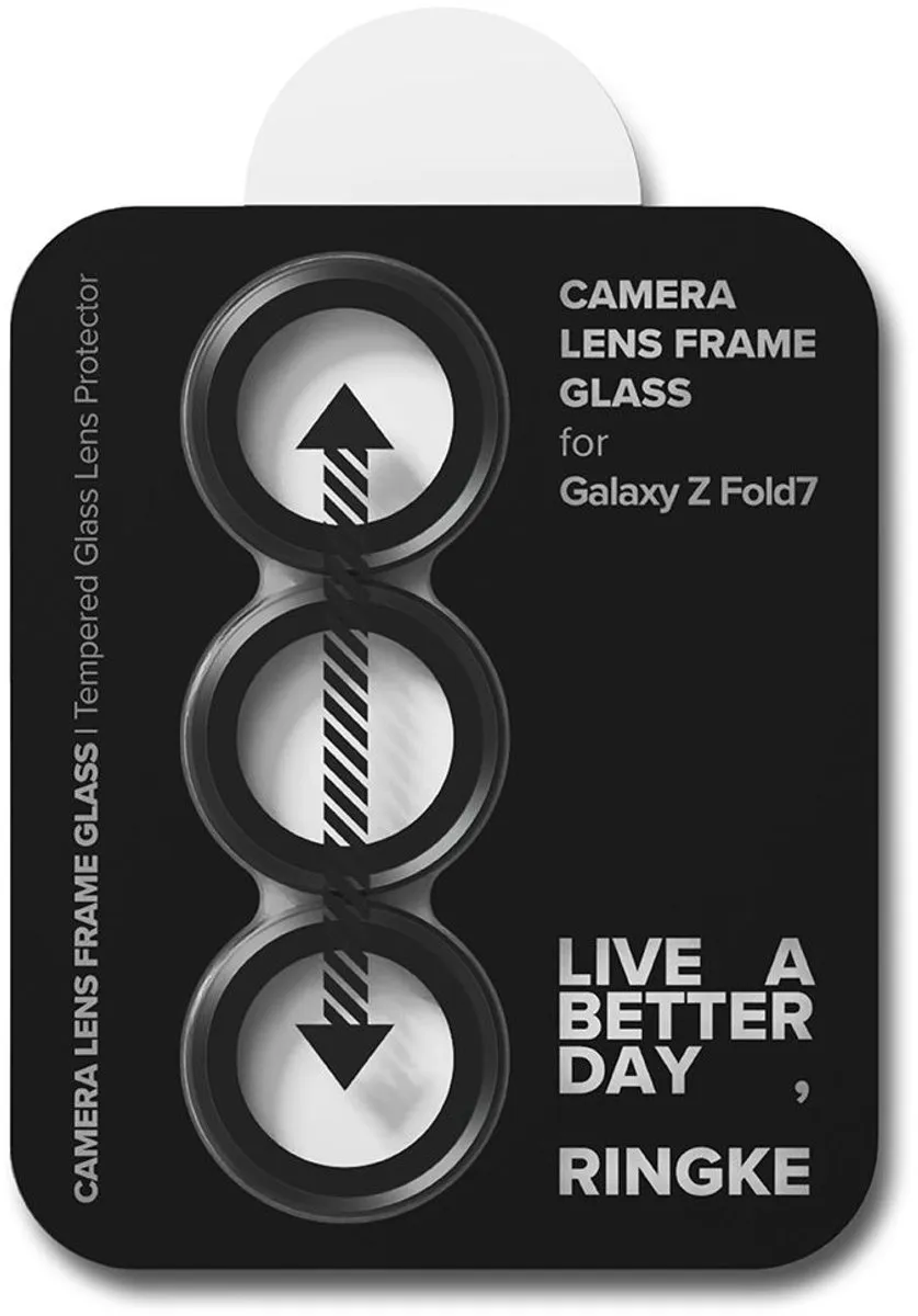 Ringke Camera Lens Frame Glas Zwart - 2 Stuks