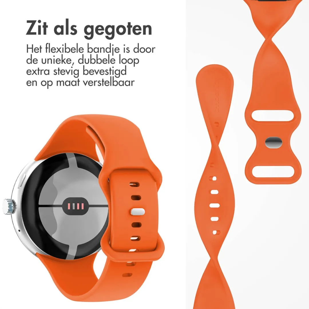 Imoshion Siliconen Bandje Google Pixel Watch 3/4 45mm - Maat S - Oranje