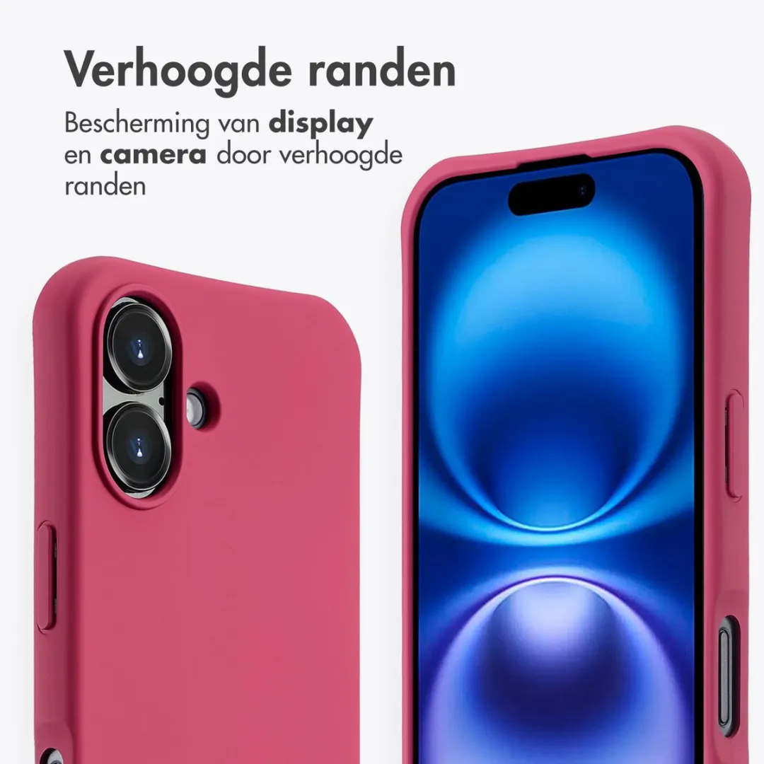 Imoshion iPhone 16 Hoesje - Raspberry - MagSafe