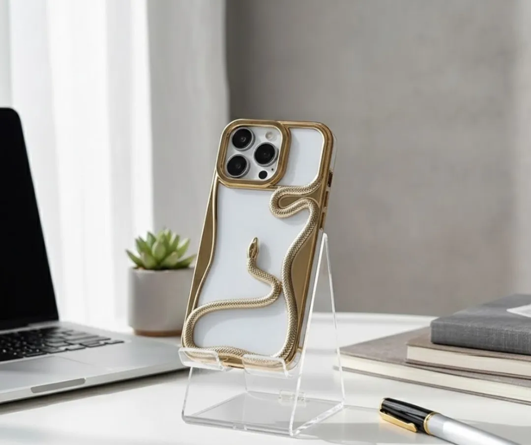 NUVEX iPhone 14 Pro Slanghoesje - Goudkleurig
