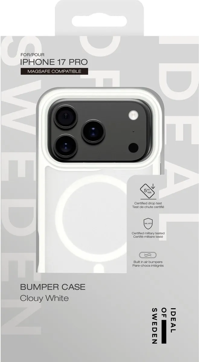 iDeal of Sweden Bumper Case iPhone 17 Pro - Cloudy White - IDBPCMS-I2561P-517