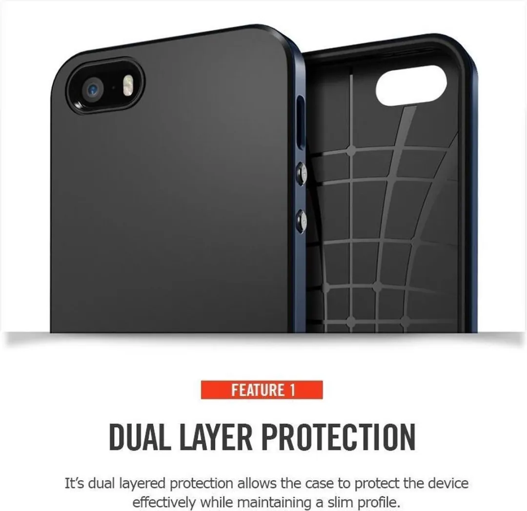 Spigen Neo Hybrid iPhone 5/5s Hoes - Blauw