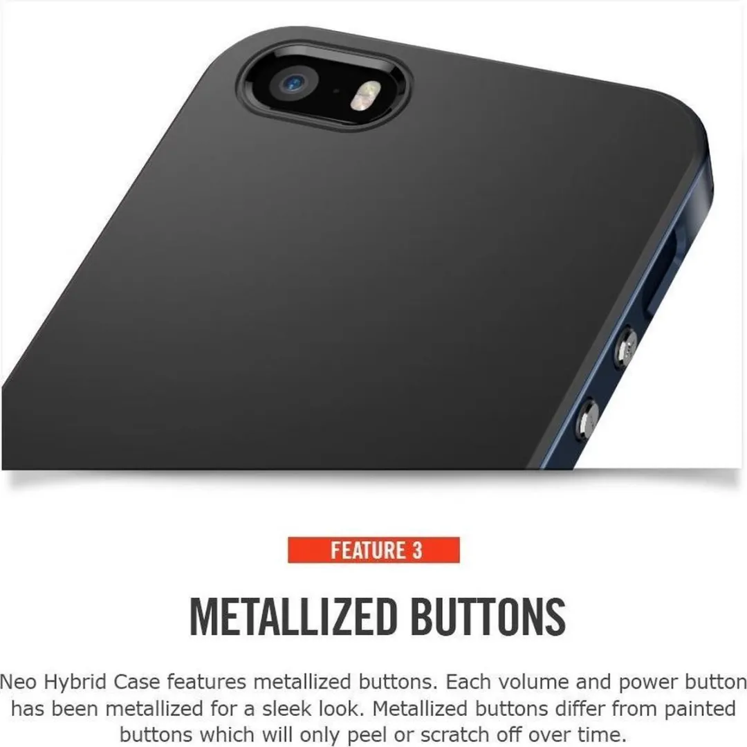 Spigen Neo Hybrid iPhone 5/5s Hoes - Blauw