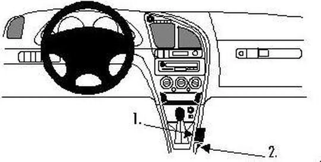 Brodit ProClip 832513 Consolehouder Citroën Xsara 1998-2004
