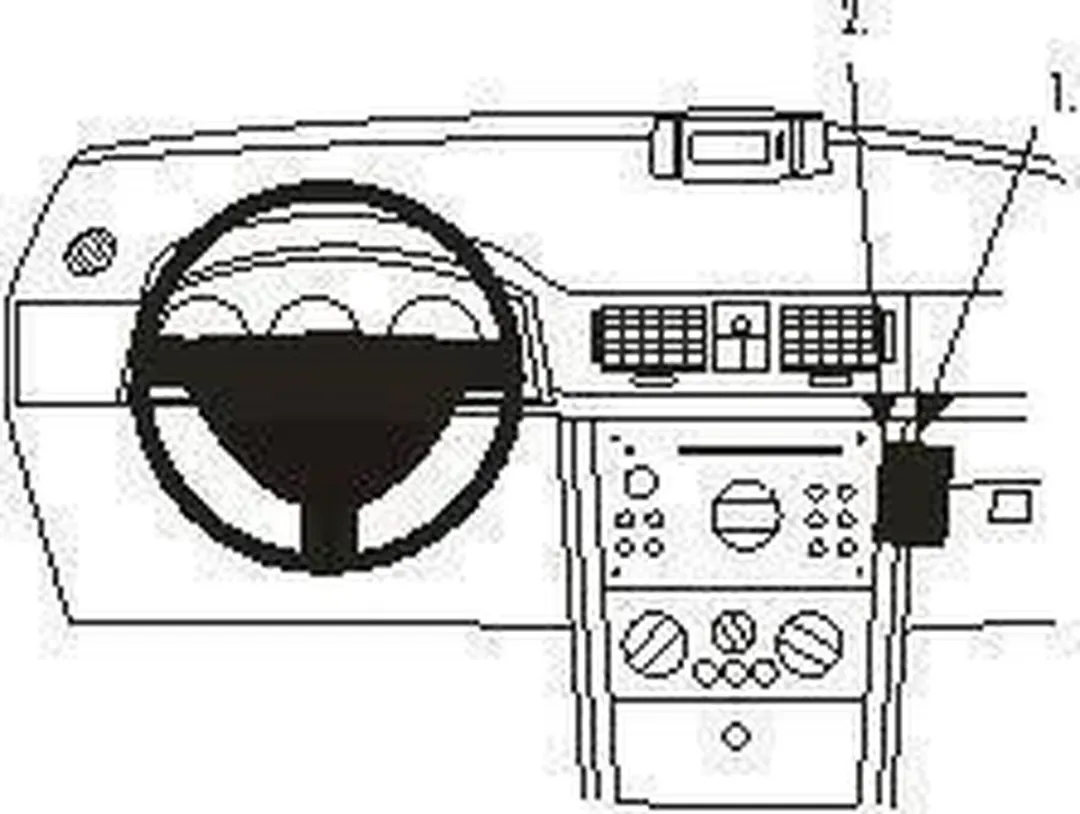Brodit ProClip 853262 Opel Meriva Houder - Grijs