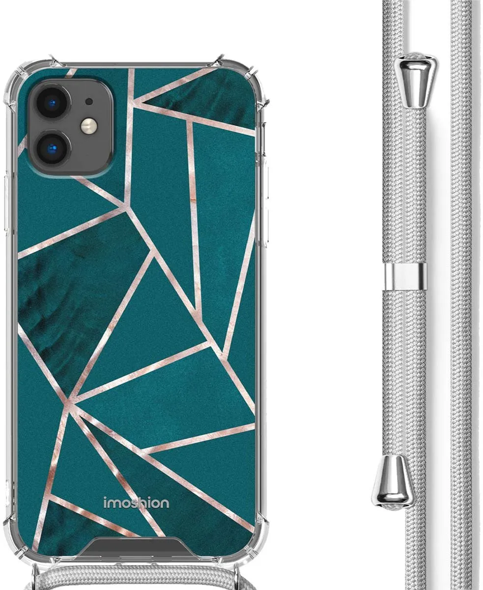 Imoshion iPhone 11 Hoesje - Petrol Green Graphic