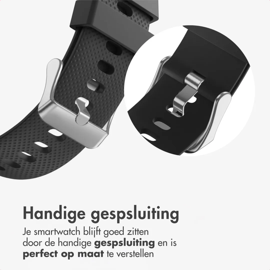 Imoshion Siliconen Bandje Samsung Galaxy Watch 8 - Zwart