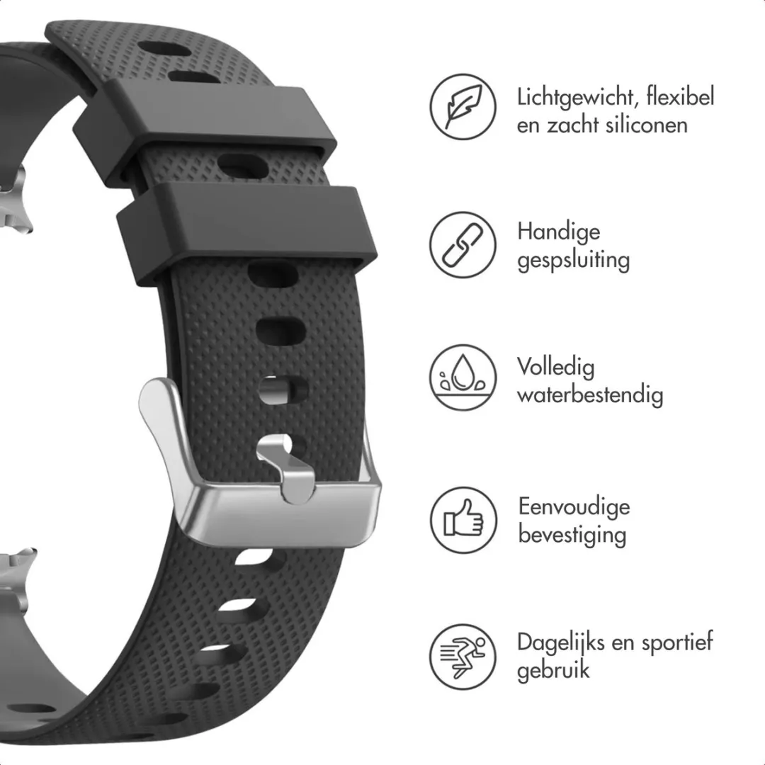 Imoshion Siliconen Bandje Samsung Galaxy Watch 8 - Zwart