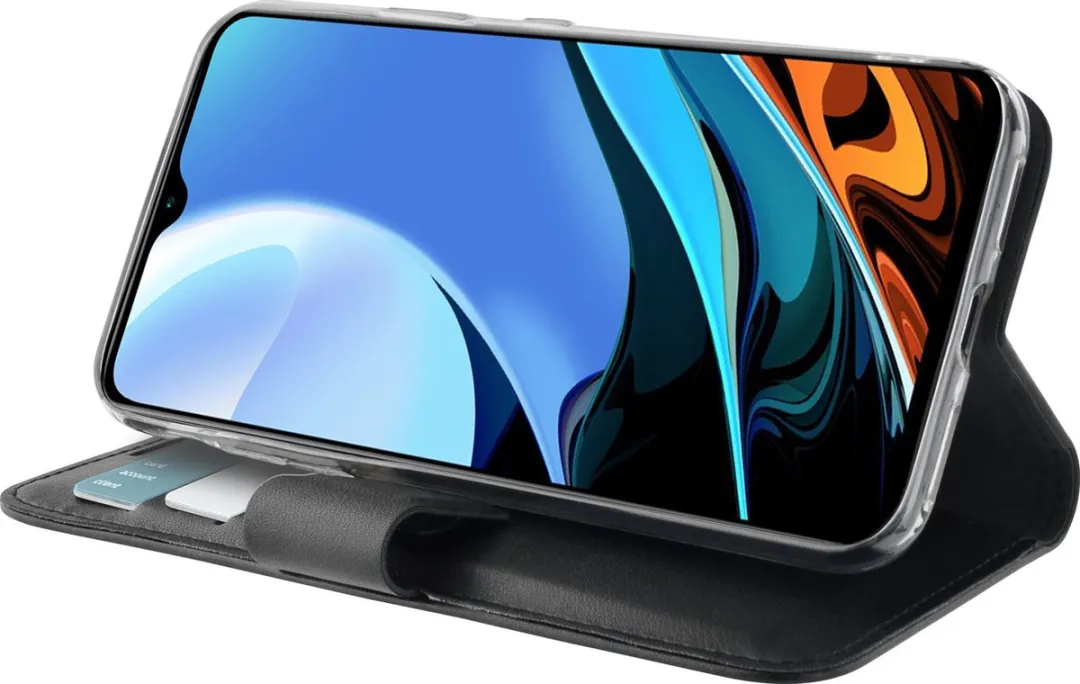 Azuri Hoesje Walletcase Xiaomi Redmi 9T - 3 Pasjes - Zwart