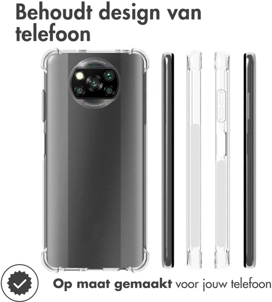 imoshion Hoesje SH00047330 - Transparant - voor Xiaomi Poco X3/X3 Pro