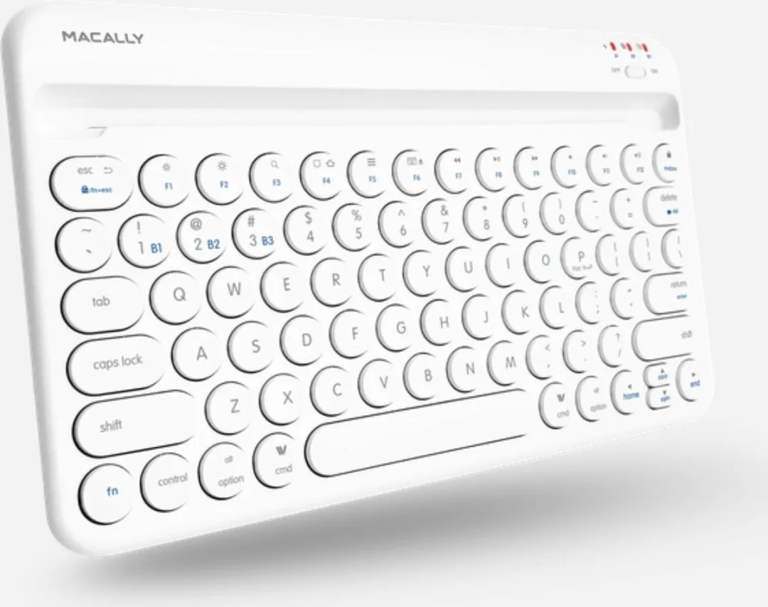 Macally BTTABKEYBAT Draadloos Toetsenbord - Wit