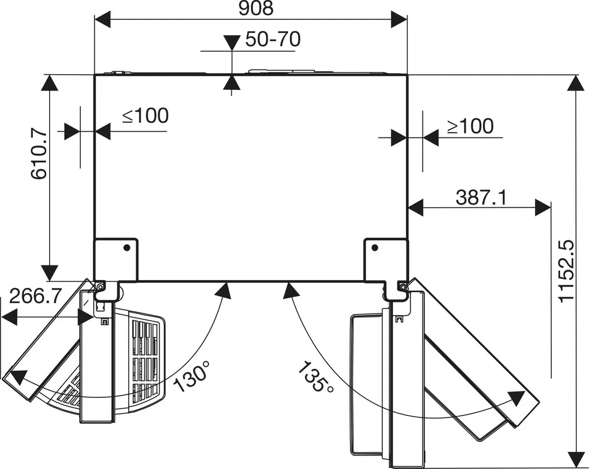 Hisense RS818N4TFC Amerikaanse Koelkast - 632L - No Frost - Zwart