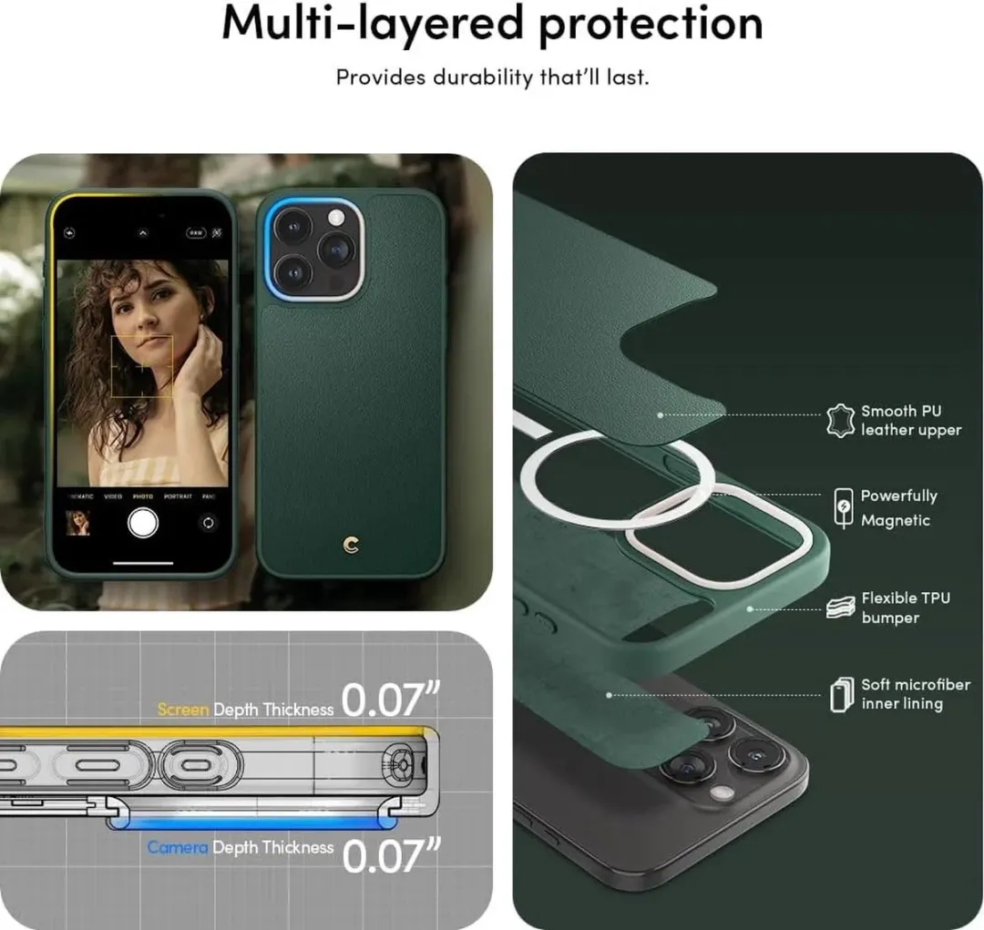 Spigen Cyrill Kajuk iPhone 15 Pro Max Hoesje ACS06635 - Groen