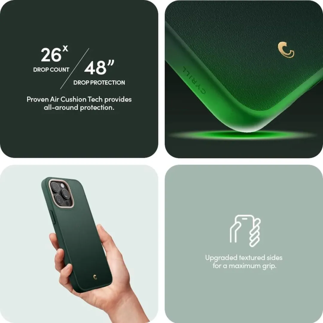 Spigen Cyrill Kajuk iPhone 15 Pro Max Hoesje ACS06635 - Groen