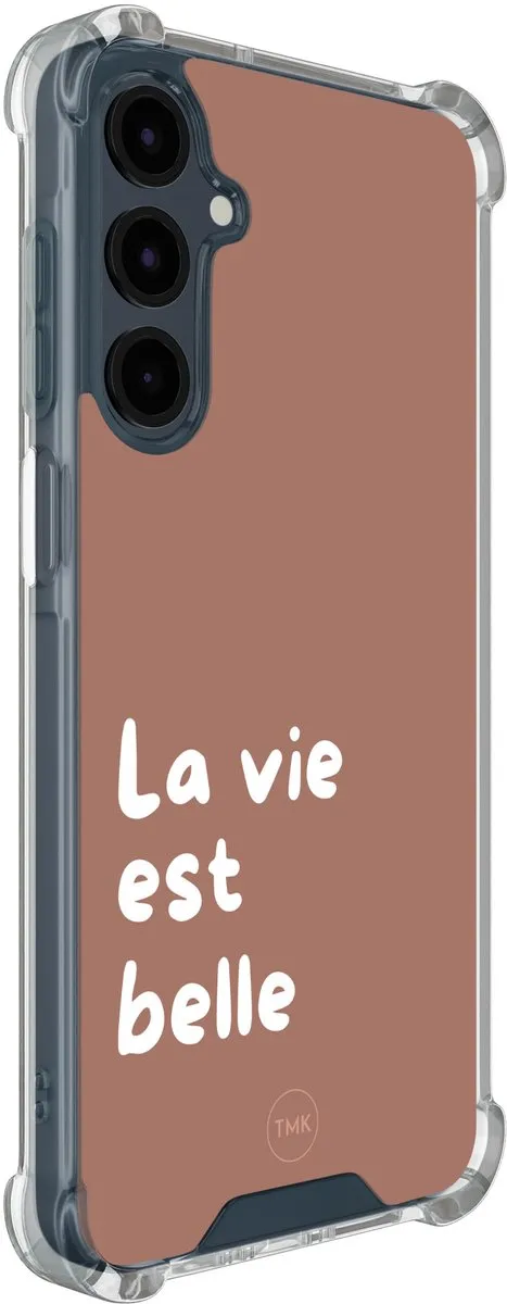 Casevibes Shockproof Hoesje Samsung Galaxy A16 S/A16/S/021 - Transparant Bruin