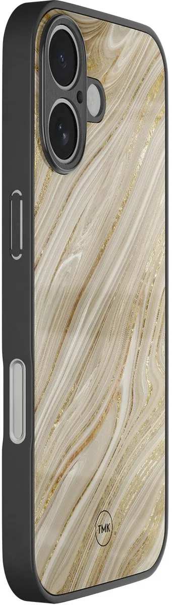 Casevibes iPhone 17 Hoesje Golden Marble - Goud