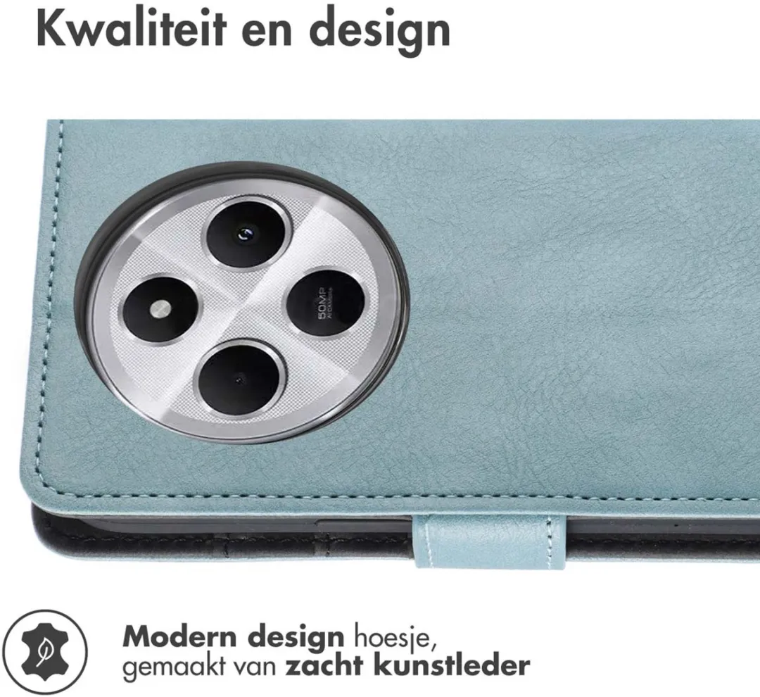 Imoshion Hoesje Xiaomi Redmi 14C Lichtblauw - 3 Pasjes