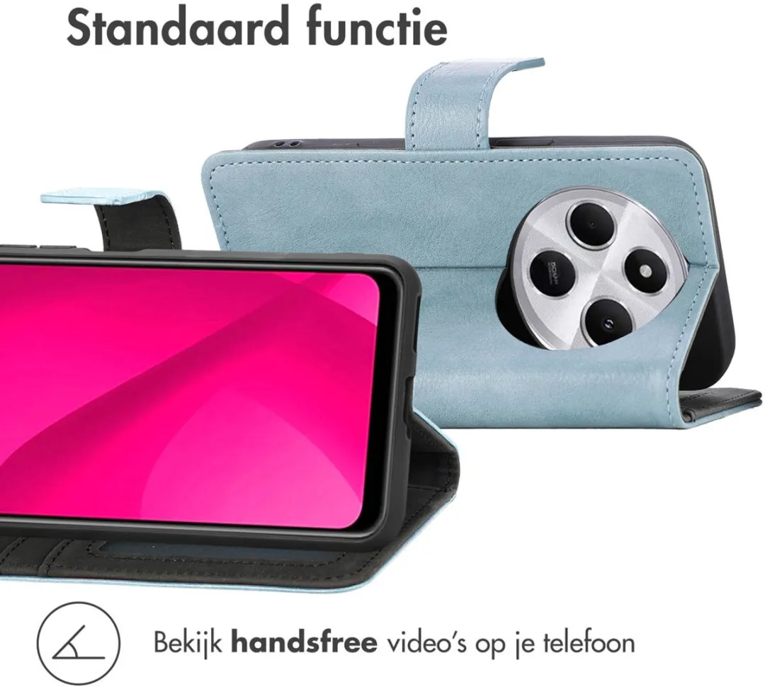 Imoshion Hoesje Xiaomi Redmi 14C Lichtblauw - 3 Pasjes