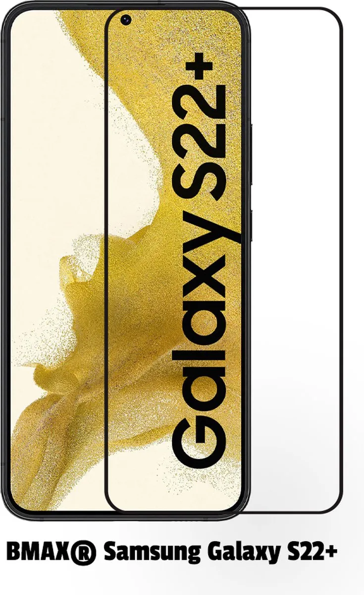 BMAX Samsung Galaxy S22 Plus Screenprotector Glas 2 Stuks - Zwart