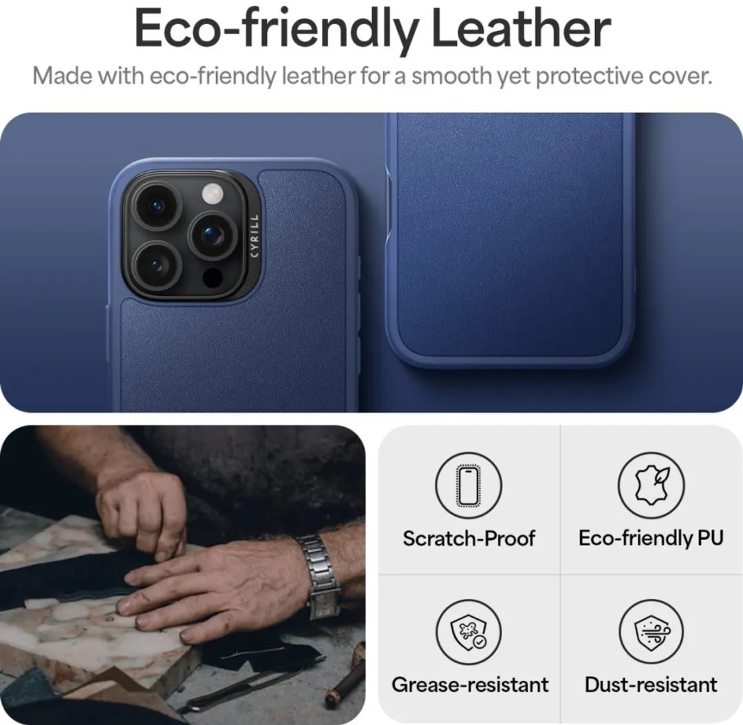 Spigen Cyrill Kajuk Mag Hoesje iPhone 16 Pro Max - Blauw - MagSafe - afbeelding 6 van 6