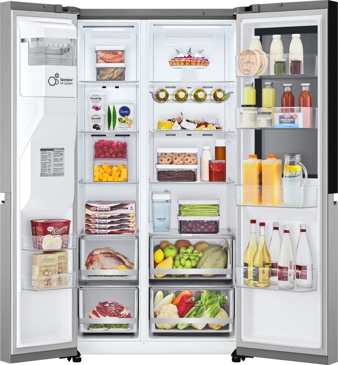 LG GSGV81PYLL Amerikaanse Koelkast Vrijstaand 635L - Zilver