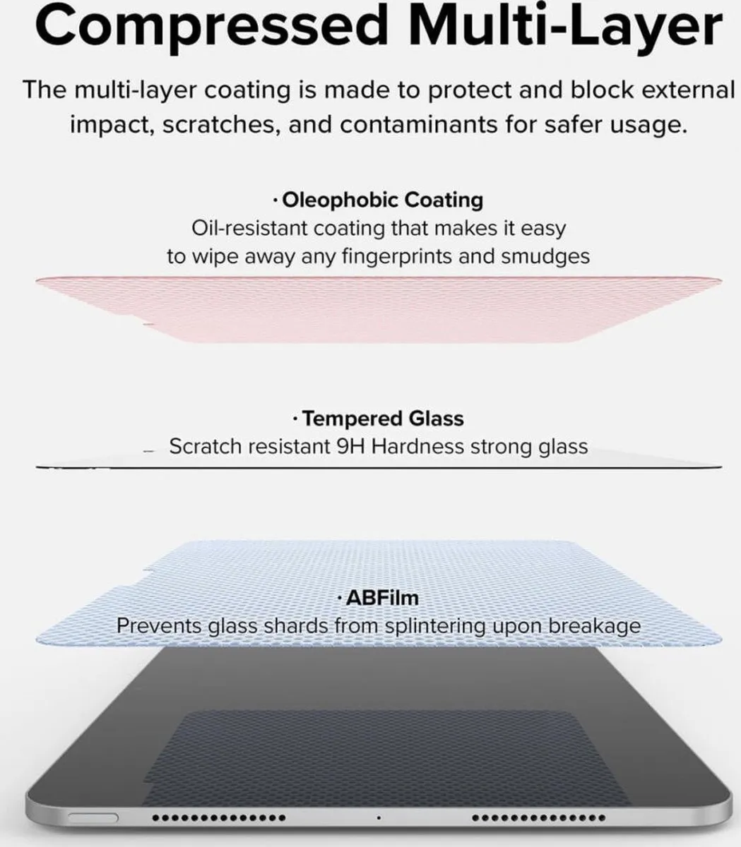 Ringke Easy Slide iPad Pro 13 2024 Screen Protector - Transparant