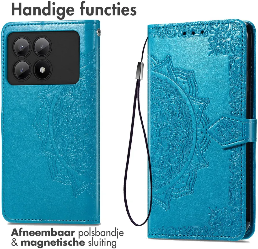 Imoshion Hoesje Xiaomi Poco X6 Pro - 3 Pasjes - Turquoise