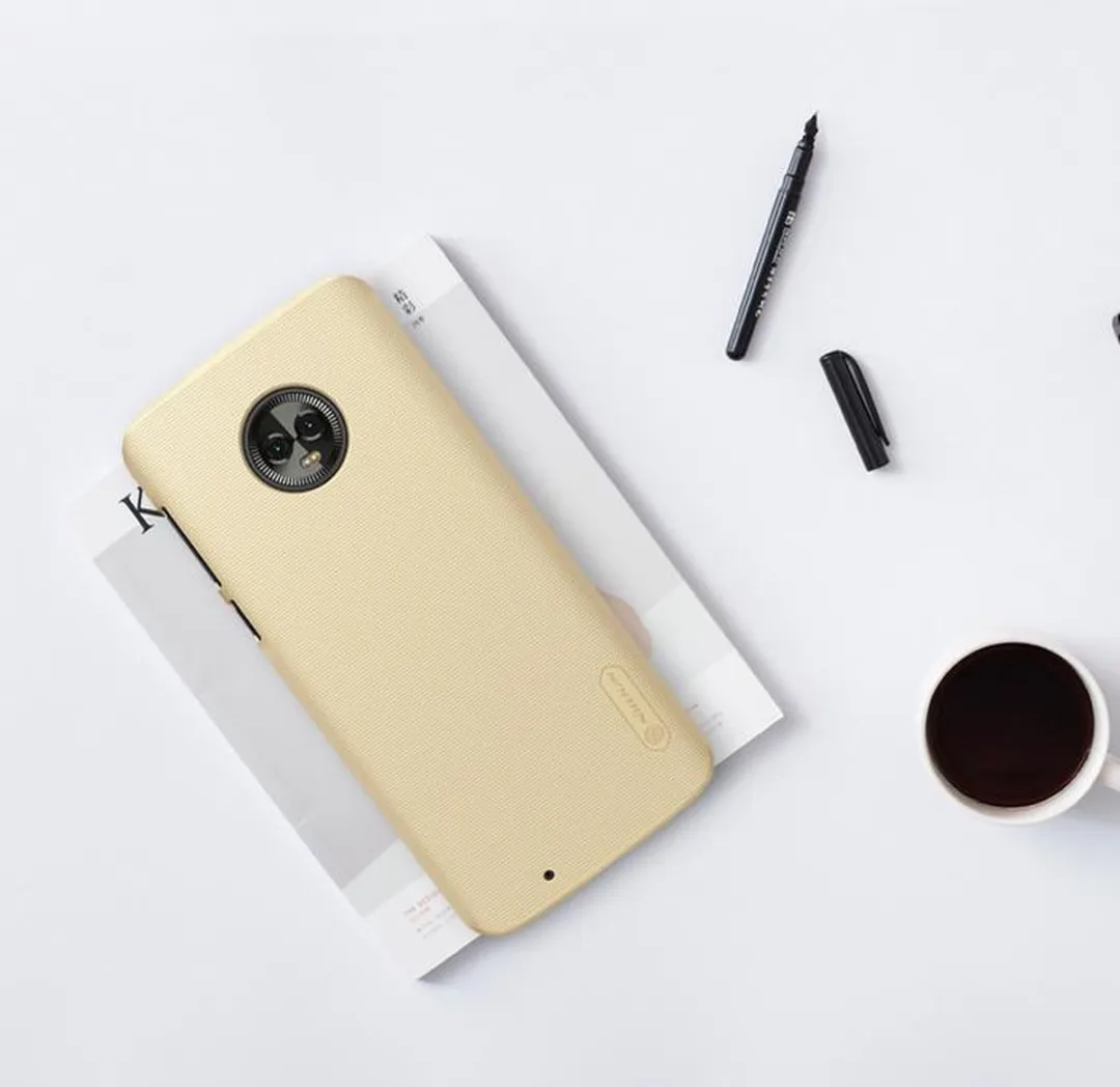 Nillkin Frosted Shield Hoesje Moto G6 - Goud - afbeelding 6 van 6