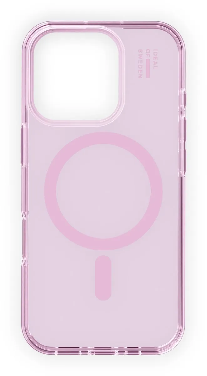 iDeal of Sweden Clear Case iPhone 16 Pro Max - MagSafe Light Pink
