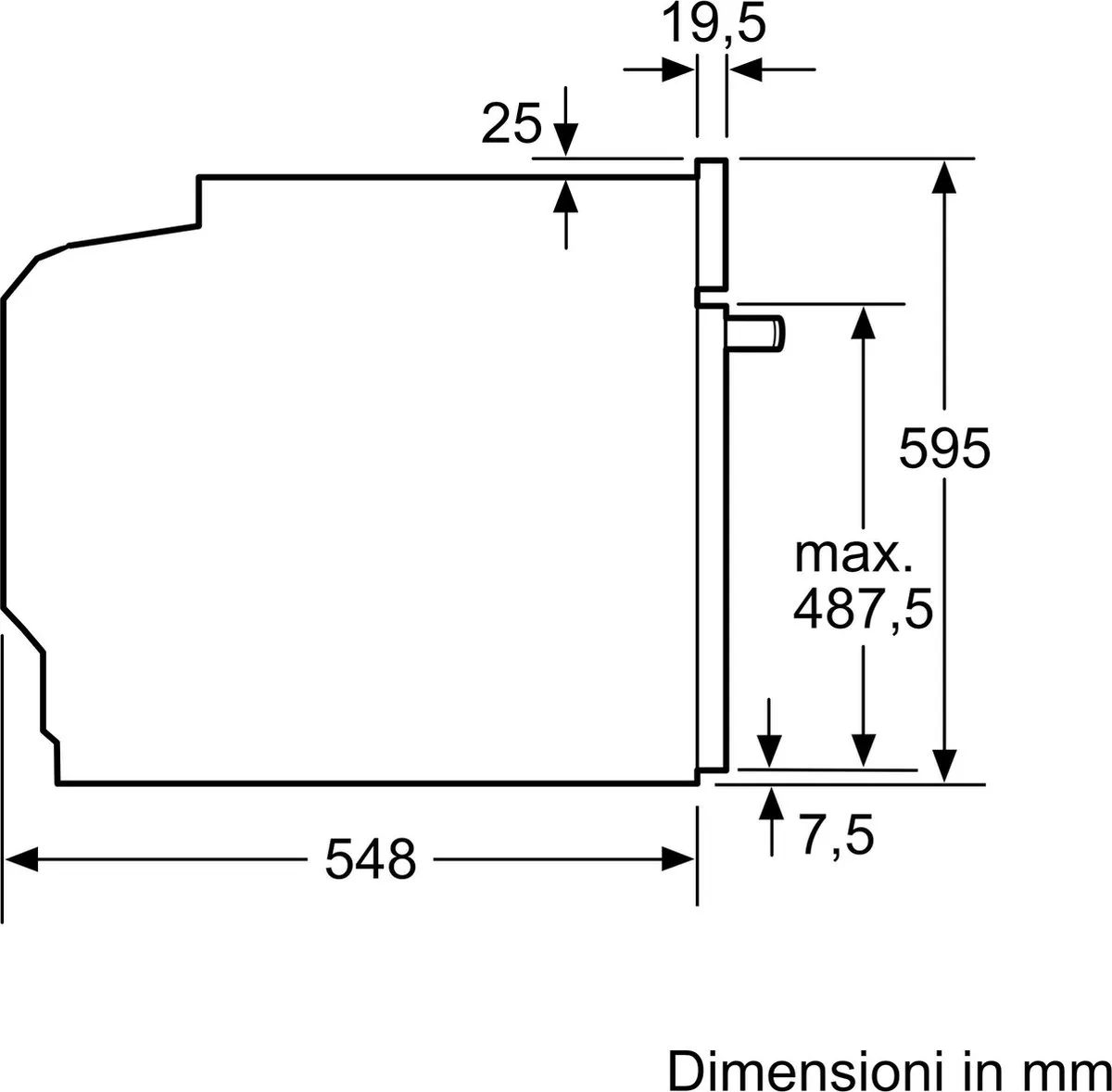 Bosch HBG578BB3 - Serie 6 - Inbouwoven - 71 l - A+ - Air Fry-functie met bakplaat: gezondere manier om te snacken - Eenvoudig te reinigen met pyrolytische zelfreiniging - Zwart