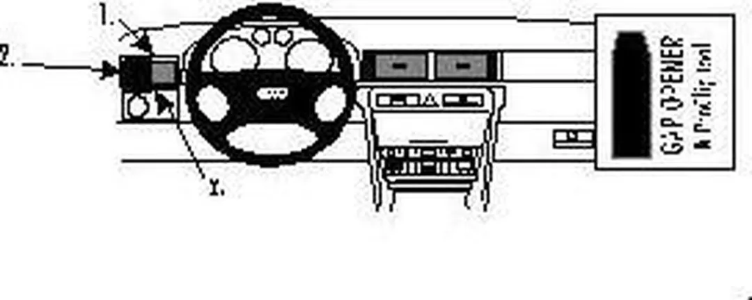 Brodit ProClip 802592 Telefoonhouder - Audi A6/S6 1998-2003 Links