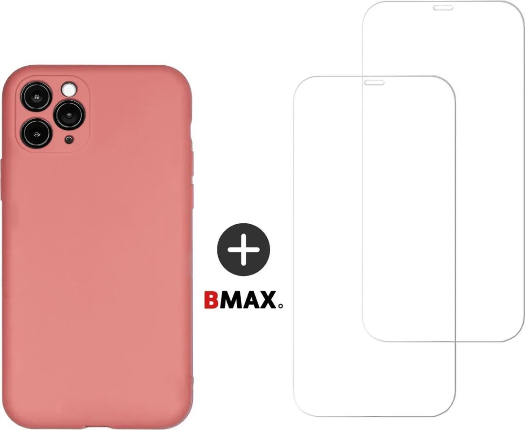BMAX iPhone 11 Pro Max Siliconen Hoesje Roze