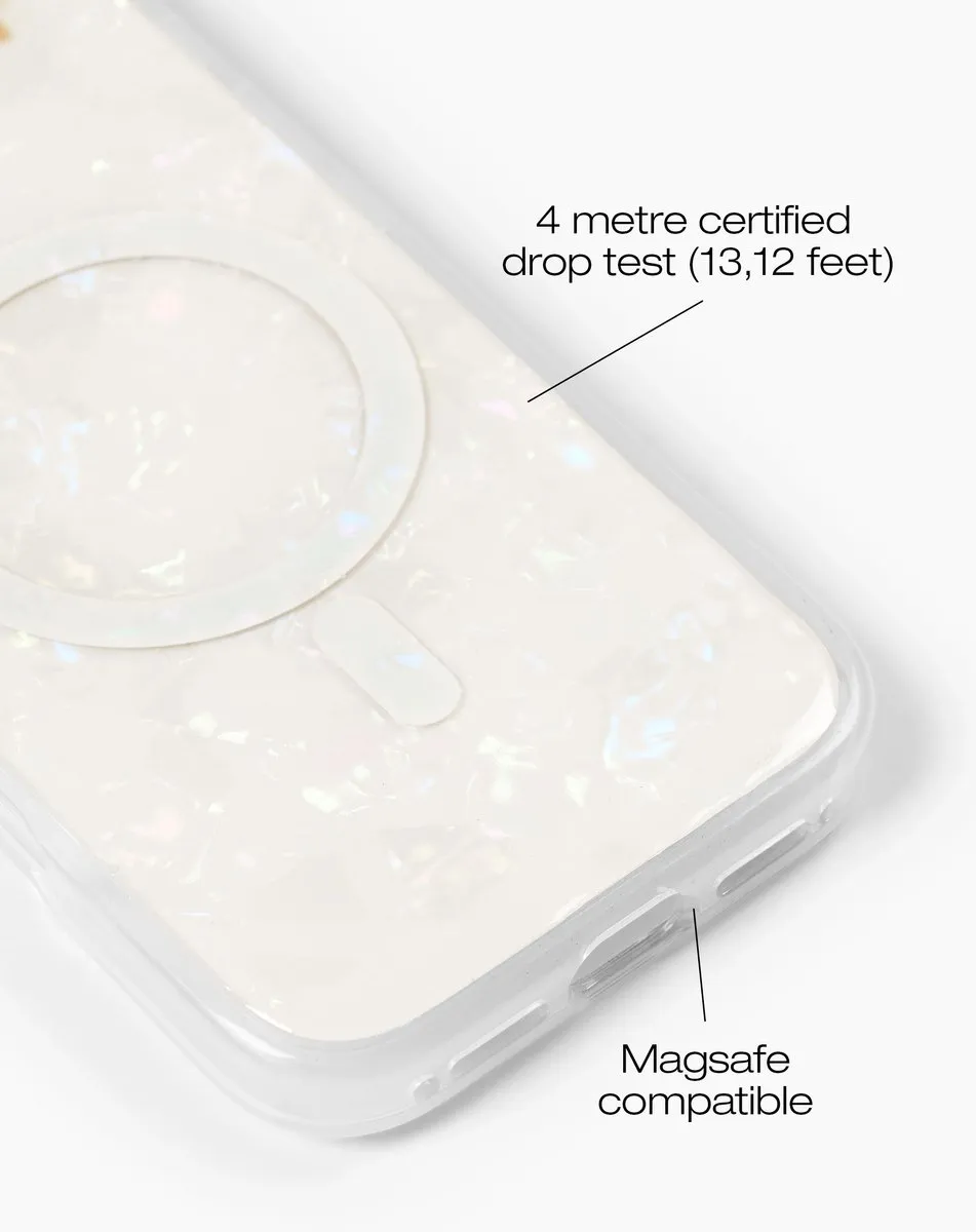 iDeal of Sweden Pearlised Case MagSafe iPhone 17 - IDPLCMS-I2561-10 - Wit