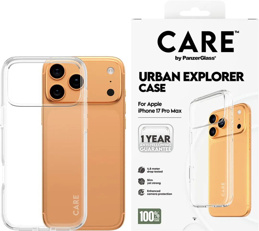 PanzerGlass CARE Urban Explorer iPhone 17 Pro Max Hoes - Transparant