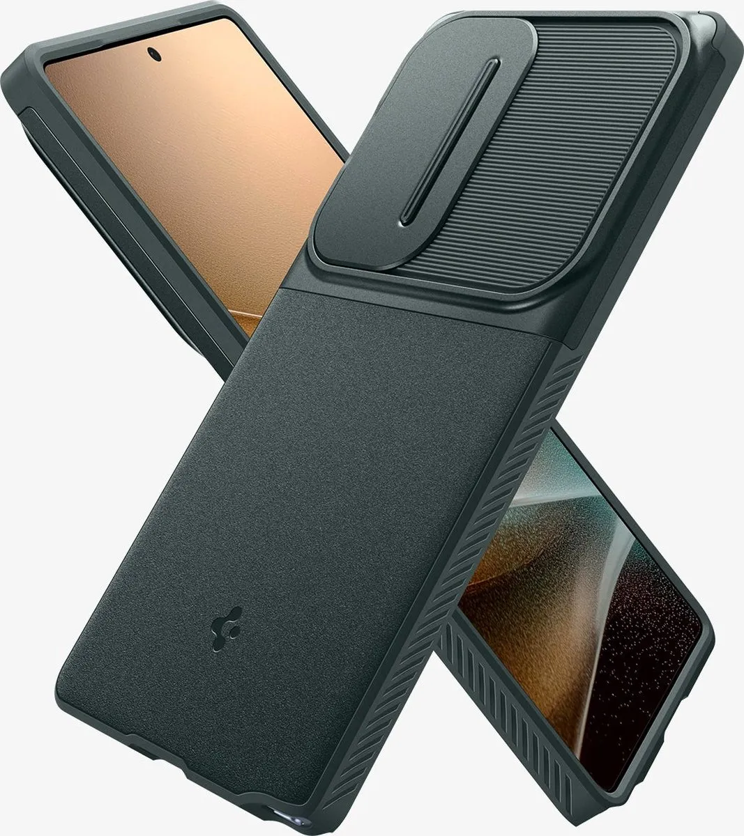 Spigen Optik Armor Hoesje Samsung Galaxy S25 Ultra - Groen - 8809971238014