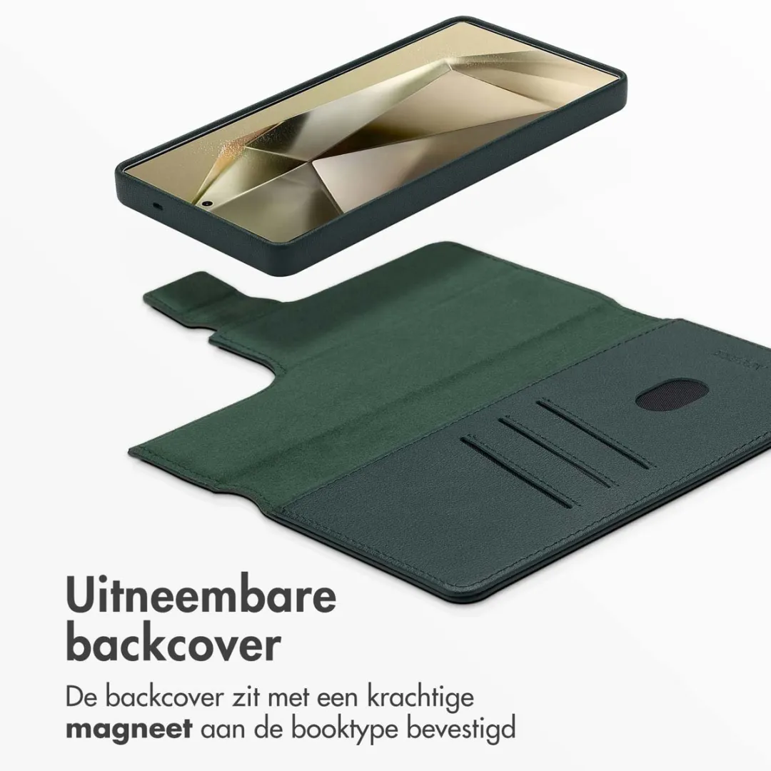 Accezz Leather Bookcase 2-in-1 Hoesje Samsung Galaxy S25 Ultra - Cedar Green