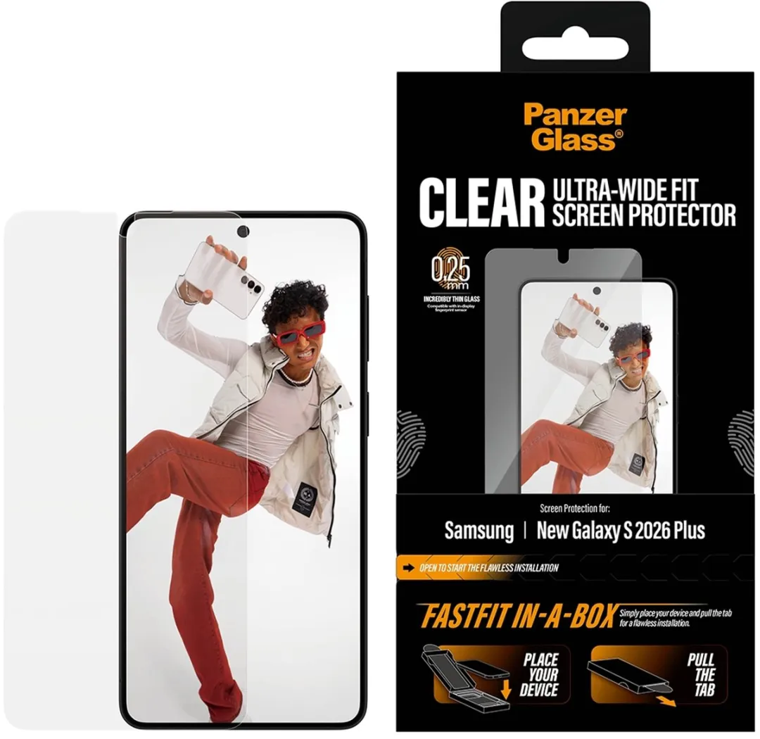 PanzerGlass Ultra-Wide Fit Screenprotector S26+