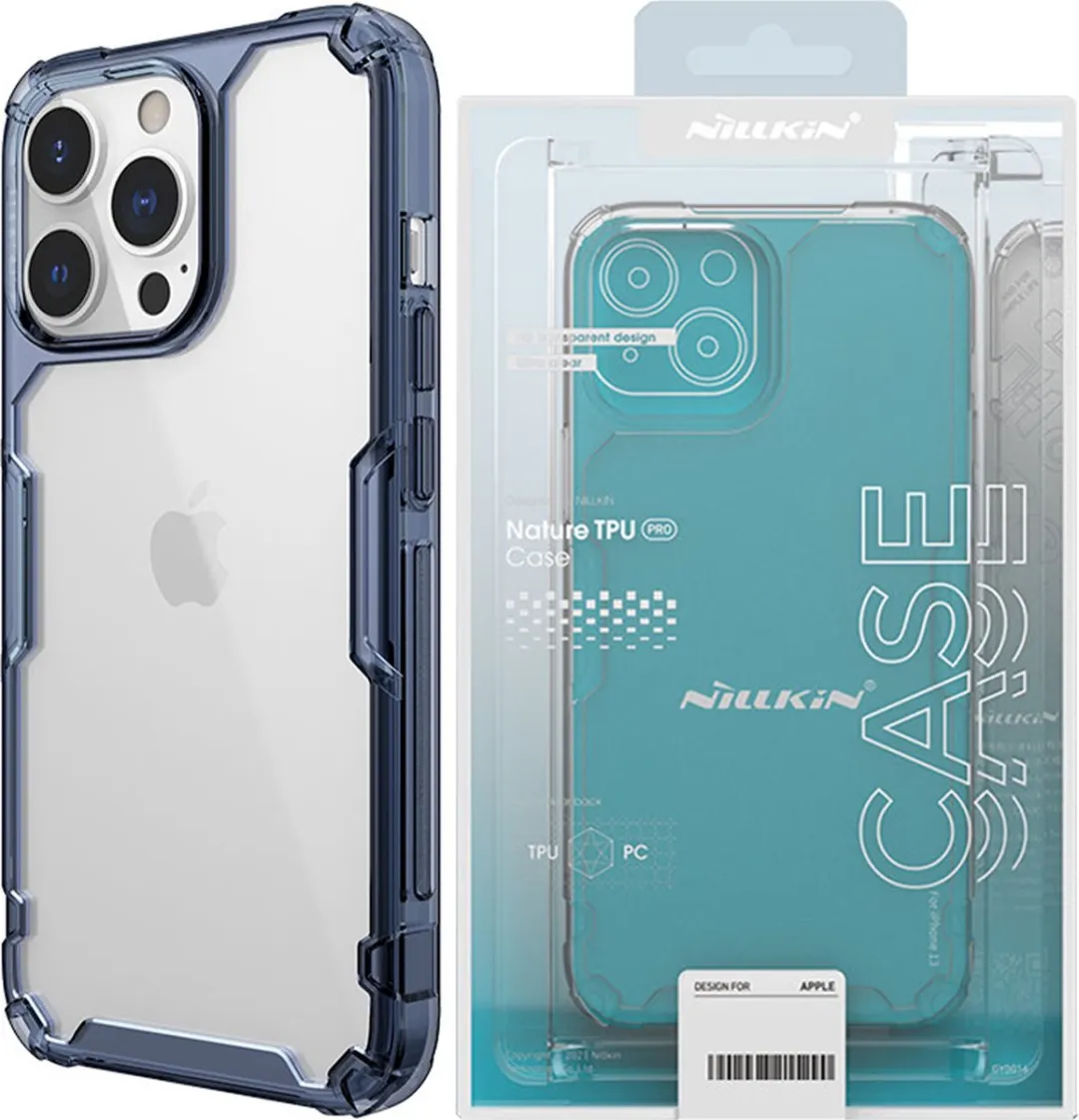 Nillkin Nature TPU Hoesje iPhone 13 Pro Max - Blauw