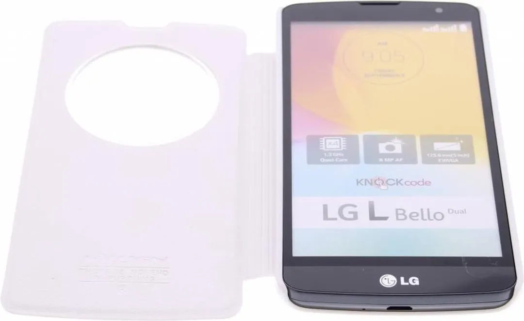 Nillkin Sparkle Slim Booktype LG L Bello Hoesje - D33122123402 - Wit - afbeelding 3 van 5