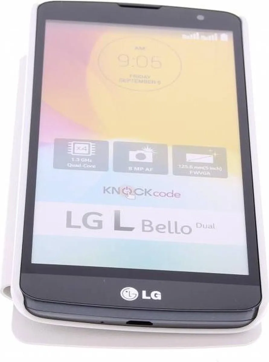 Nillkin Sparkle Slim Booktype LG L Bello Hoesje - D33122123402 - Wit - afbeelding 4 van 5