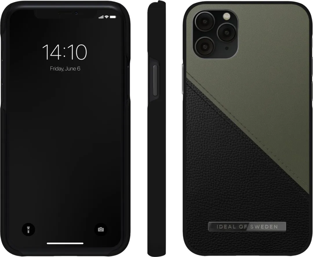 iDeal of Sweden Atelier Case Unity iPhone 11 Pro/XS/X - Onyx Black Khaki