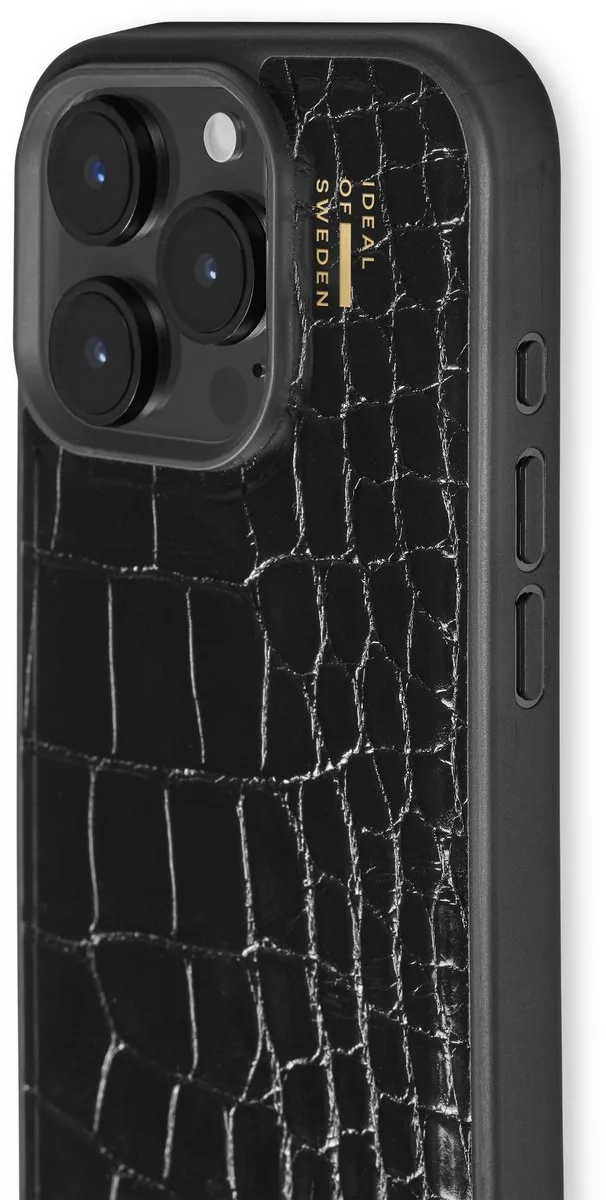 iDeal of Sweden Veganistisch Hoesje MagSafe iPhone 16 Pro - Zwart Croco
